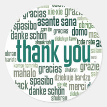 Obrigado, vinheta colorido de envelope verde