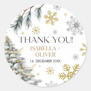 Adesivo Redondo Obrigado Winter