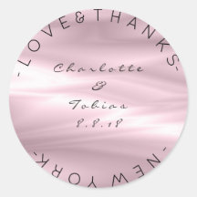 Obrigados de Casamento Personalizados Ombre de Lav