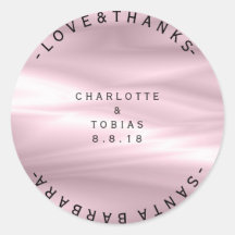 Obrigados de Casamento Personalizados Ombre de Lav