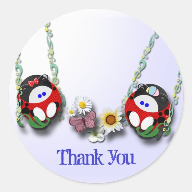 Adesivo Redondo Obrigados de tempo de troca (Frente)