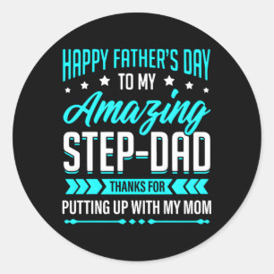 Adesivo Redondo Obrigados Felizes Para Dia de os pais Etapa Pai Pa