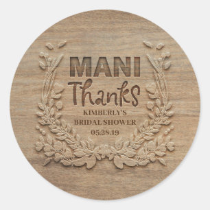 Adesivo Redondo Obrigados Mani - Obrigado Russo