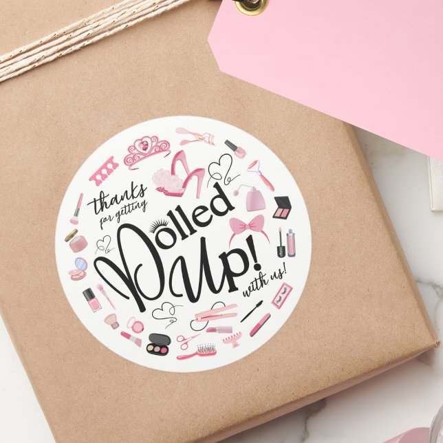 Adesivo Redondo Obrigados Para Ficar Dourado Com O Vinheta Do Part (Criador carregado)