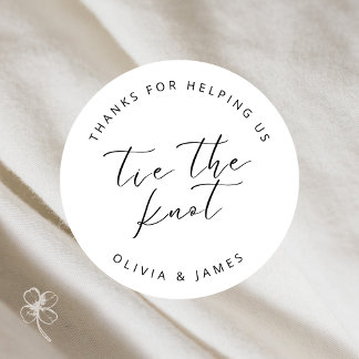 Adesivo Redondo Obrigados Para Nos Ajudar A Amarrar Os Autocolante