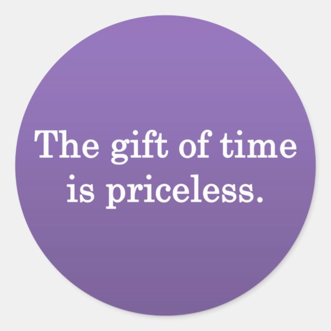 Adesivo Redondo Obrigados para o seu tempo (Frente)