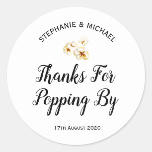 Adesivo Redondo Obrigados Para Pop Por Vinheta