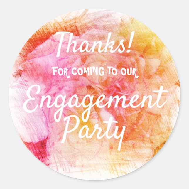 Adesivo Redondo Obrigados para vir (Frente)