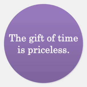 Adesivo Redondo Obrigados por seu tempo