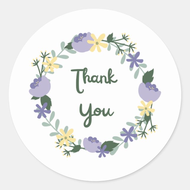 Adesivo Redondo Obrigados Stikers (Frente)