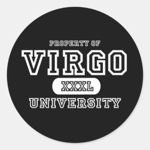 Adesivo Redondo Obscuridade da universidade do Virgo