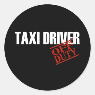 ADESIVO REDONDO OBSCURIDADE FORA DE SERVIÇO DO TAXISTA