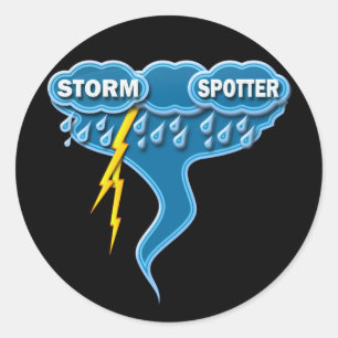ADESIVO REDONDO OBSERVADOR DA TEMPESTADE