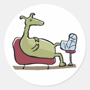 Adesivo Redondo obtenha bem