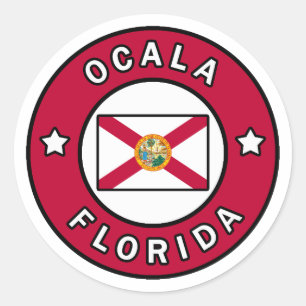 Adesivo Redondo Ocala Florida