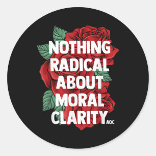 Adesivo Redondo Ocasio Cortez Cita Dizendo Slogan Aoc Liberal Gift