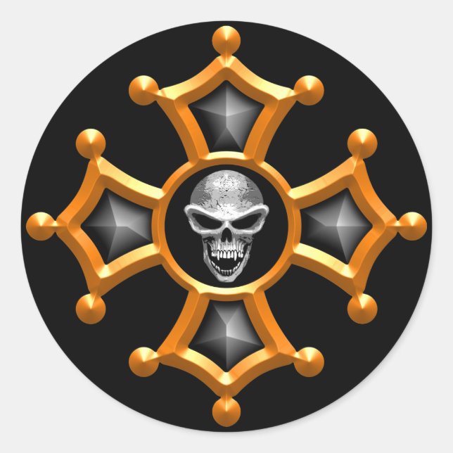 Adesivo Redondo Occitans Riders Sticker (Frente)