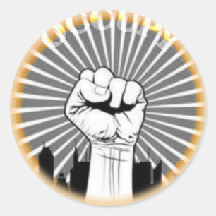 Adesivo Redondo Occupy é um estado de ânimo