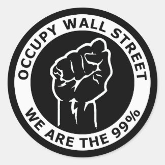 Adesivo Redondo Occupy Wall Street, Somos Os 99%