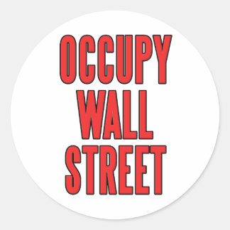 Adesivo Redondo Occupy Wall Street Somos Os 99%