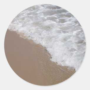 Adesivo Redondo Ocean Beach Sticker