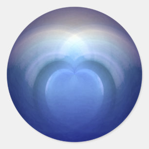 Adesivo Redondo Oceanos do casamento do amor