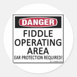 Adesivo Redondo Ocioso da área operacional