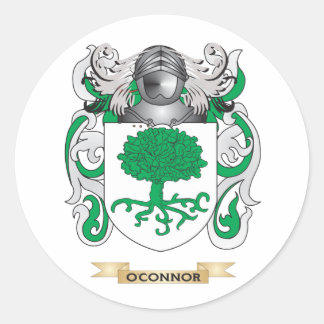Adesivo Redondo O'Connor Casaco de Armas (Crest Familiar)