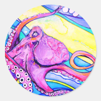 Adesivo Redondo Octopus