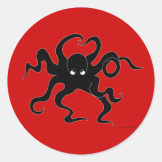Adesivo Redondo Octopus