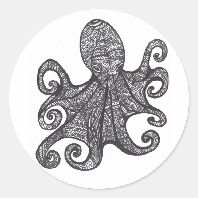 Adesivo Redondo OctoZen (Frente)