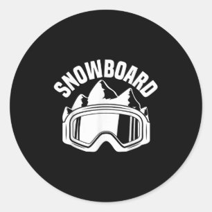 Adesivo Redondo Óculos de Esqui e Snowboard para Andar de Esqui e 