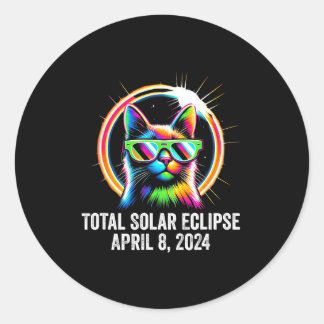 Adesivo Redondo Óculos de Totalidade do Eclipse Solar Total
