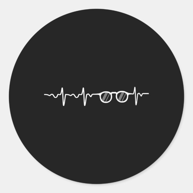 Adesivo Redondo Óculos Para Estudante De Optometria (Frente)