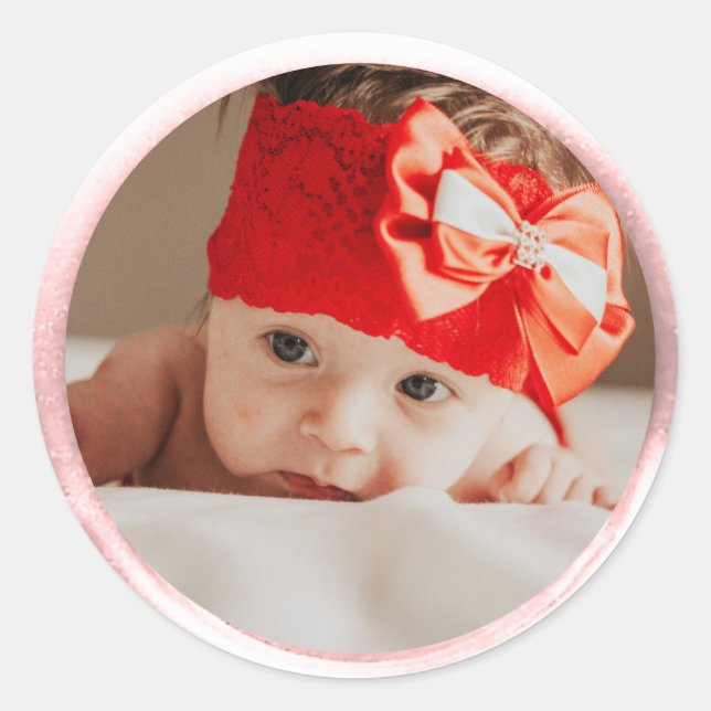 Adesivo Redondo *~* OCULTAR *** PERSONALIZAR ROSA DOURADO Cera NEG (Frente)