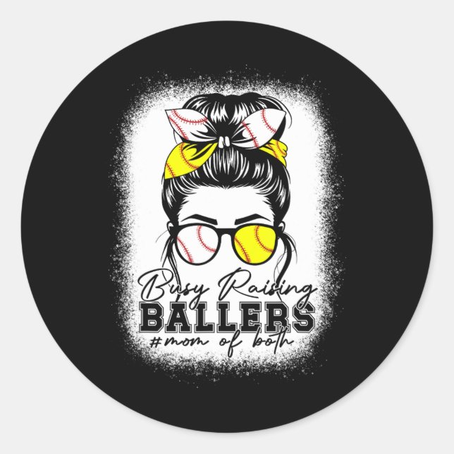 Adesivo Redondo Ocupado Raising Llers Vende Leopardo Suave Para A  (Frente)