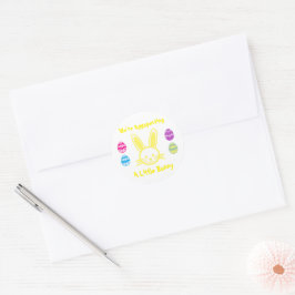 Adesivo Redondo Ocupar Um Pequeno Coelhinho