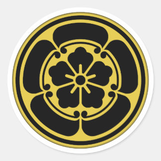 Adesivo Redondo Oda Clan Kamon