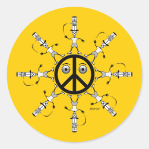 Adesivo Redondo Ódio Rad nº 1