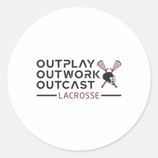 Adesivo Redondo Oferta de Lax de Outcast Outplay do Jogador de Lac (Frente)