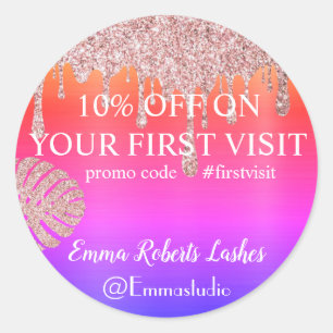 Adesivo Redondo Oferta de Venda de Desconto