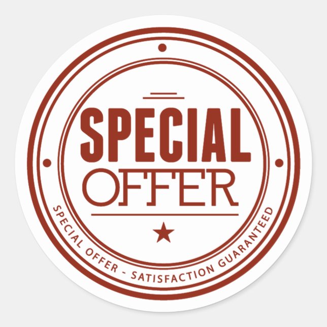 Adesivo Redondo Oferta especial (Frente)