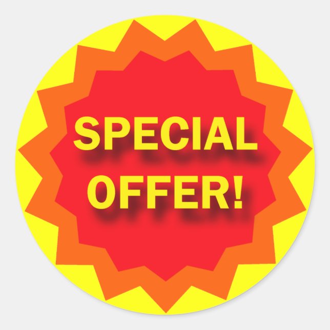 ADESIVO REDONDO OFERTA ESPECIAL - SINAL DE VAREJO (Frente)