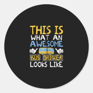 Adesivo Redondo Oferta Gráfica de Barramento Escolar, Design de Ba