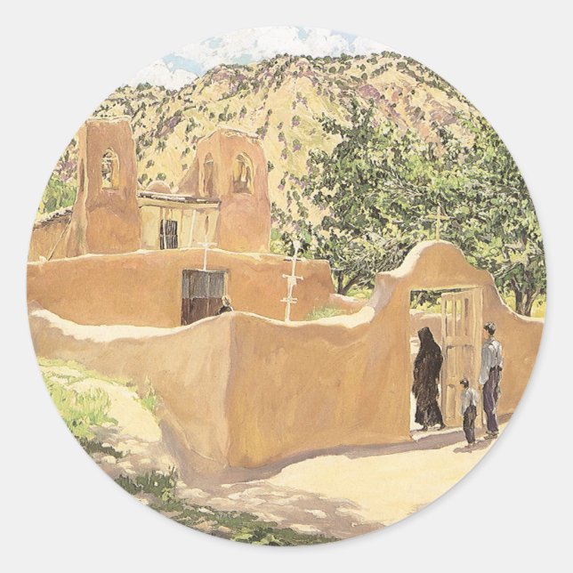 Adesivo Redondo Oferta Para San Esquipula por Walter Ufer (Frente)