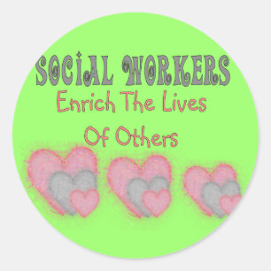 Adesivo Redondo Oferta social "Enriquece a vida dos outros"