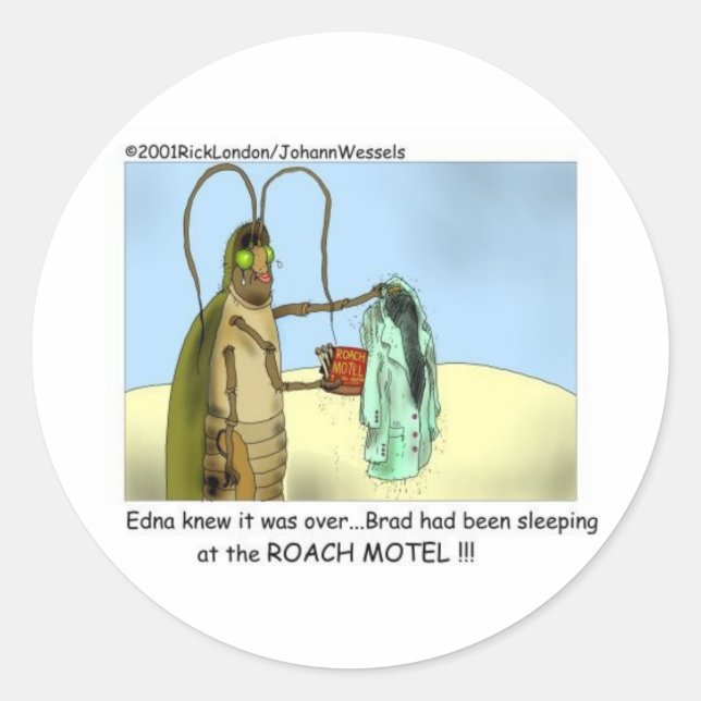 Adesivo Redondo Ofertas, Camisetas e Coleções Engraçadas da Infide (Frente)