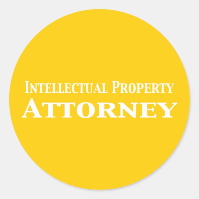 Adesivo Redondo Ofertas de Promotor de Propriedade Intelectual (Frente)