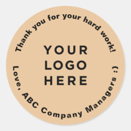 Adesivo Redondo Ofertas do Dia de Apreciação do Funcionário - Obri