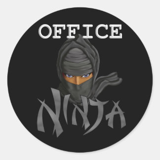 Adesivo Redondo Office Ninja
